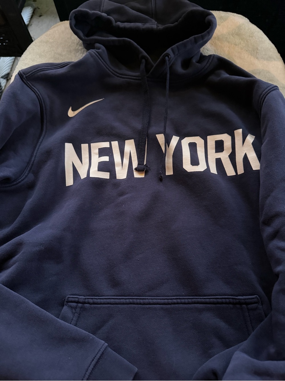 Nike Navy Blue New York Pullover Hoodie L